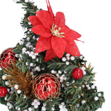 Artificial Christmas Tree Mini Exquisite Cute Bright Colors Desktop Innovative Christmas Tree OrnamentsRed