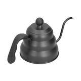 PTFE Stainless Steel Tea Pot Coffee Kettle Gooseneck Spout Pour Over Coffee Maker Drip Kettle Black1L