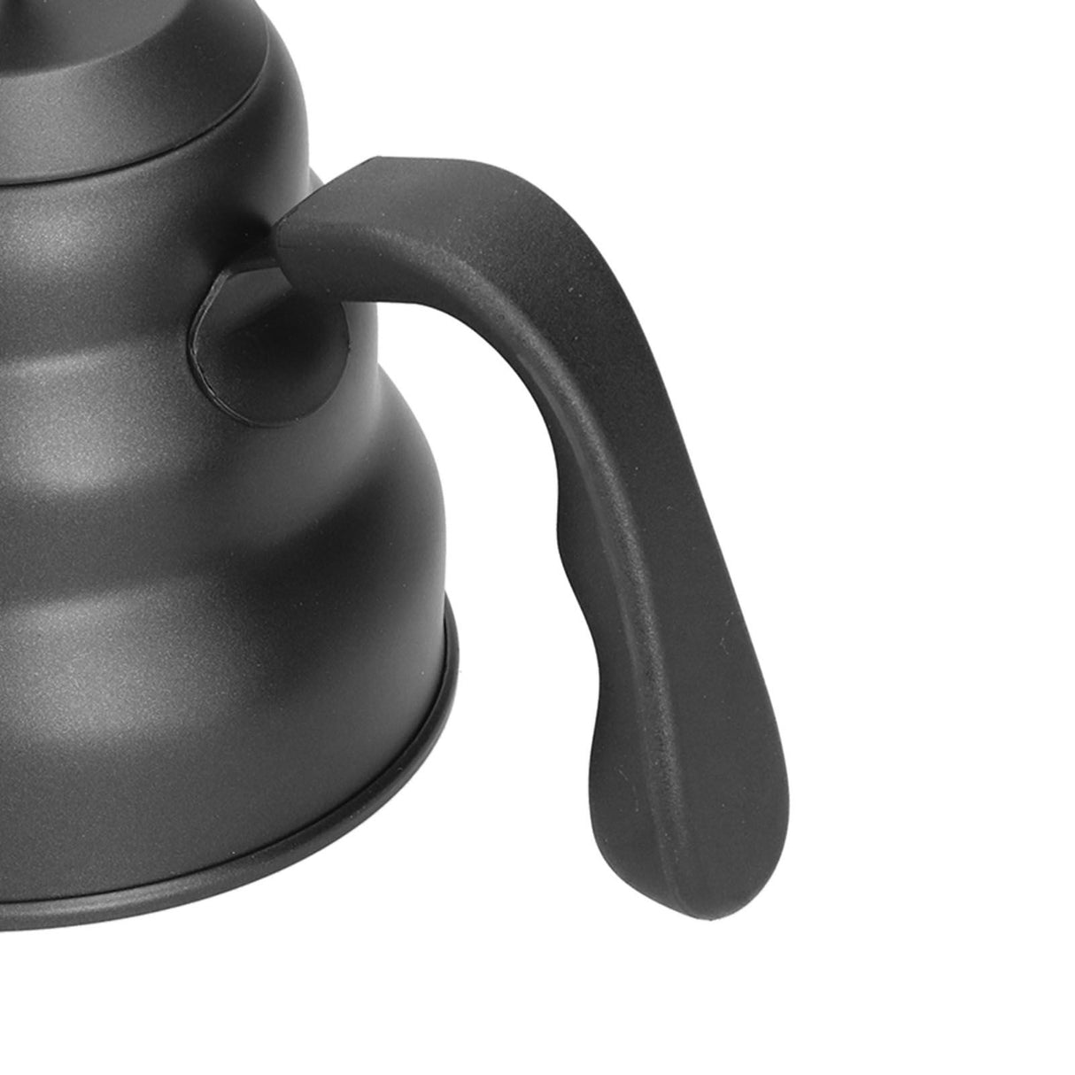PTFE Stainless Steel Tea Pot Coffee Kettle Gooseneck Spout Pour Over Coffee Maker Drip Kettle Black1.2L