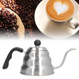 Stainless Steel Pour Over Coffee Kettle Vintage Gooseneck Spout Pot Coffee Utensils for Home Kitchen1L
