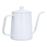 Coffee Kettle Stainless Steel Mini Portable White Thin Mouth Pour Over Kettle for Travelling Camping Tea Coffee