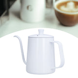 Coffee Kettle Stainless Steel Mini Portable White Thin Mouth Pour Over Kettle for Travelling Camping Tea Coffee