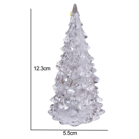LED Crystal Mini Christmas Tree Night Light Lamp Color Changing Christmas Night Lamp Home Decor Christmas Decoration Kids Gift