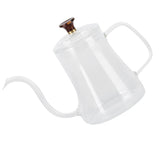 Glass Coffee Pot Swan Neck Thin Mouth Kettle HandMade Coffee Maker Pour Over Kettle(600 ml )