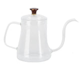 Glass Coffee Pot Swan Neck Thin Mouth Kettle HandMade Coffee Maker Pour Over Kettle(600 ml )
