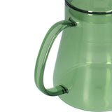 Coffee Kettle Glass Coffee Pot 600ML Coffee Drip Kettle Long Nozzle Kettle for Home KitchenGreen