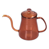 Coffee Kettle Glass Coffee Pot 600ML Coffee Drip Kettle Long Nozzle Kettle for Home KitchenCoffee