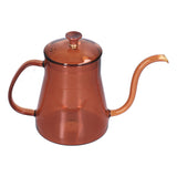 Coffee Kettle Glass Coffee Pot 600ML Coffee Drip Kettle Long Nozzle Kettle for Home KitchenCoffee