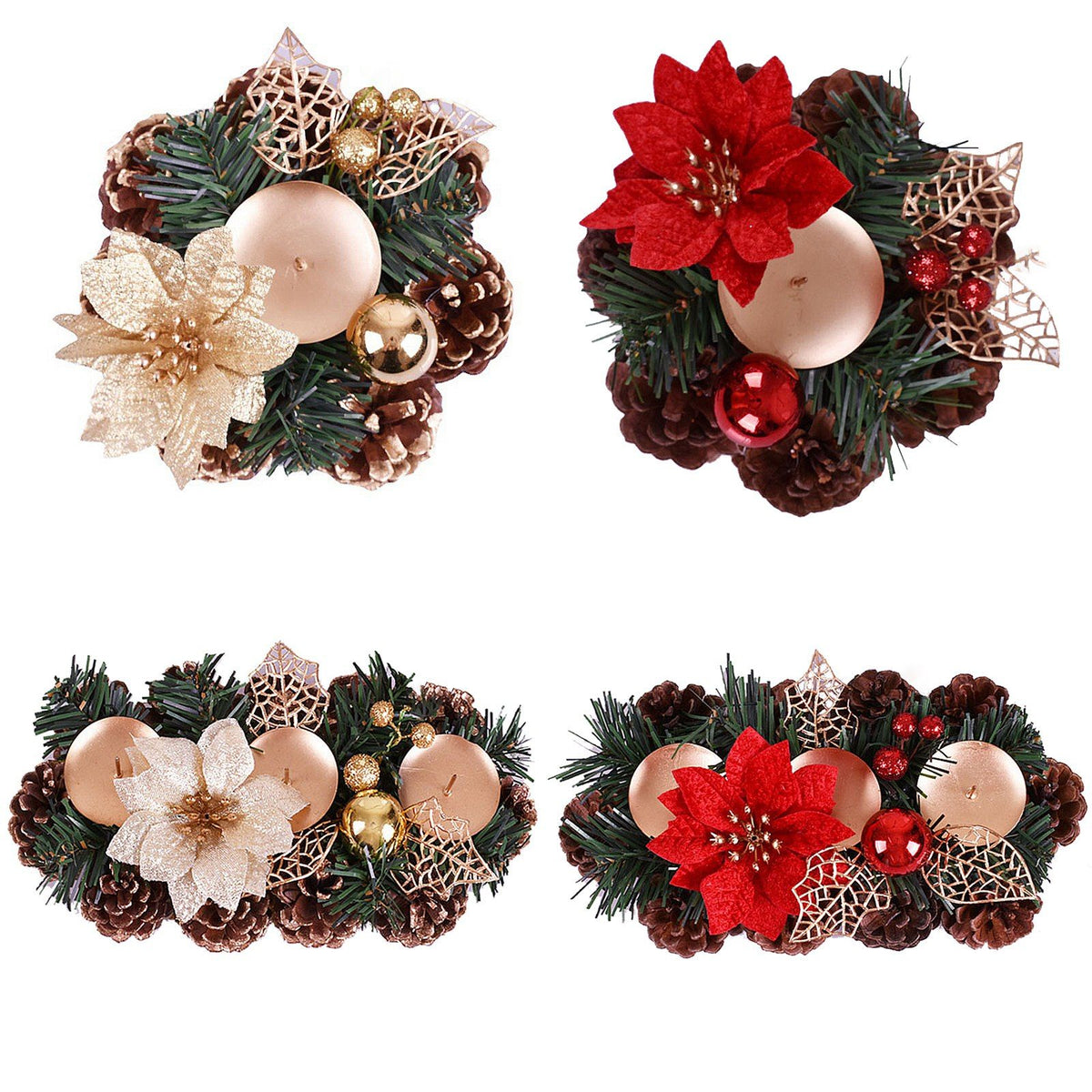 Christmas Decorations Candlesticks Christmas Table Centerpiece