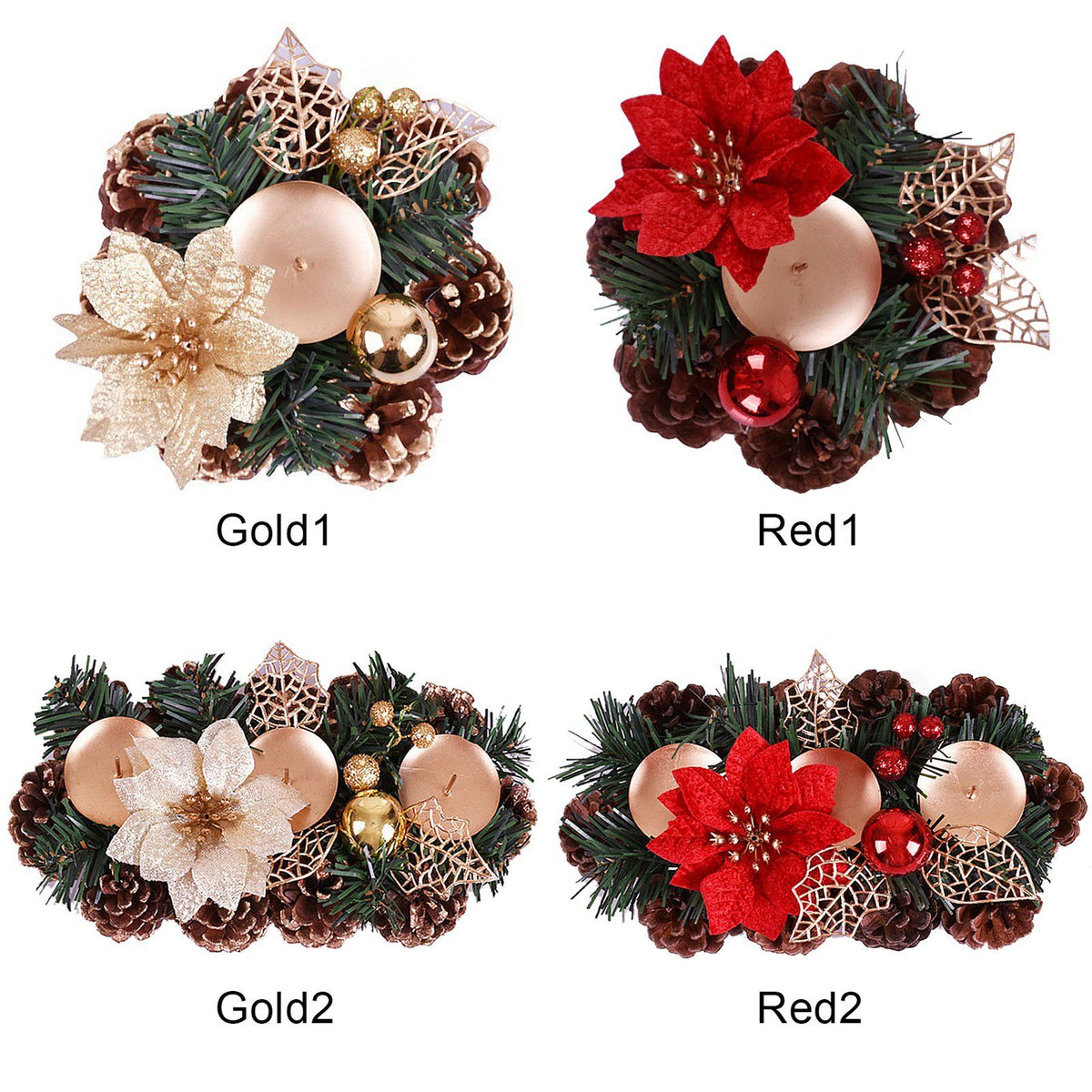 Christmas Decorations Candlesticks Christmas Table Centerpiece