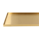 Modern Metal Gold Plate Rectangle Storage Tray Cosmetic Jewelry Display Stainless Steel Tray
