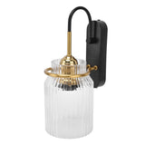 E26/E27 Wall Light Retro Glass Lampshade Wall Sconce Lamp for Bedroom Headboard Living Room110V‑240V