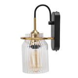 E26/E27 Wall Light Retro Glass Lampshade Wall Sconce Lamp for Bedroom Headboard Living Room110V‑240V
