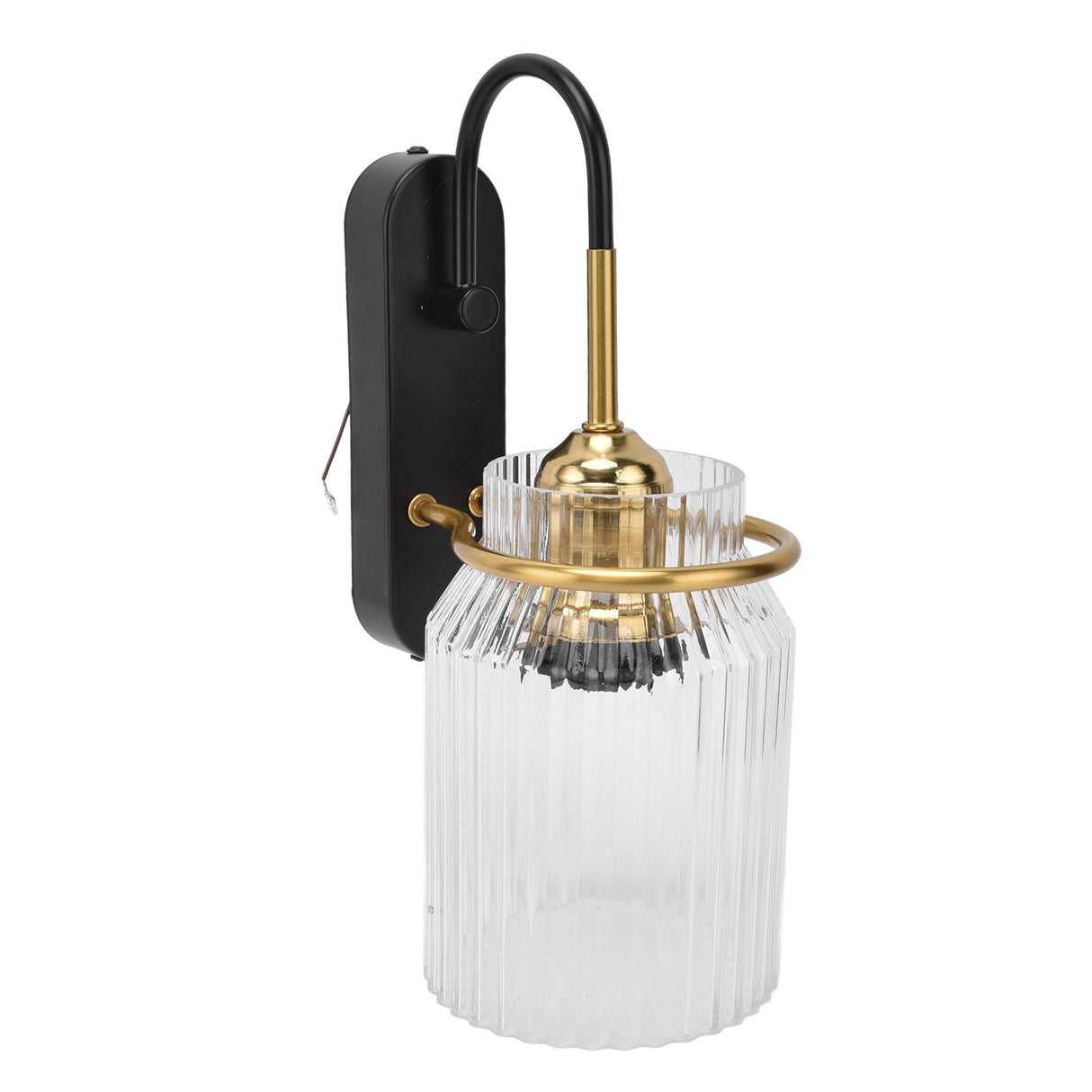 E26/E27 Wall Light Retro Glass Lampshade Wall Sconce Lamp for Bedroom Headboard Living Room110V‑240V