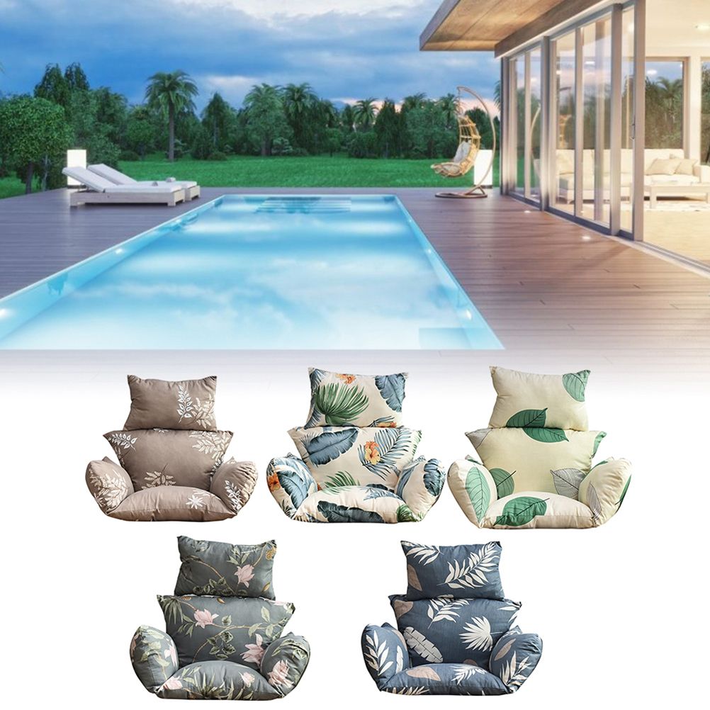 Hanging Chair Cushion for Egg Chair Rattan Hanging Swing Washable Nonslip Soft Swing Chair Cushion for Indoor Garden Decoration