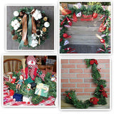 5.5M Pine Christmas Garland Green Artificial Christmas Tree Rattan Garland Pack Christmas Pine Wall Garden Decoration