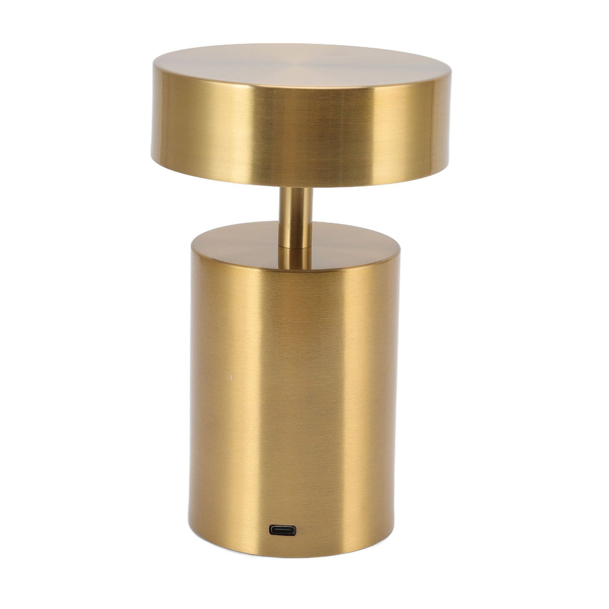LED Table Lamp 3 Levels Electroplating USB Charging LED Night Light Desktop Decoration Table Lamp for Bar Hotel Restaurant Gold