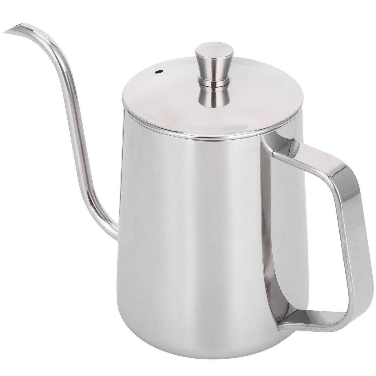 600ml Coffee Drip Kettle 304 Stainless Steel Slender Spout Thicken Coffee Pot with Cover