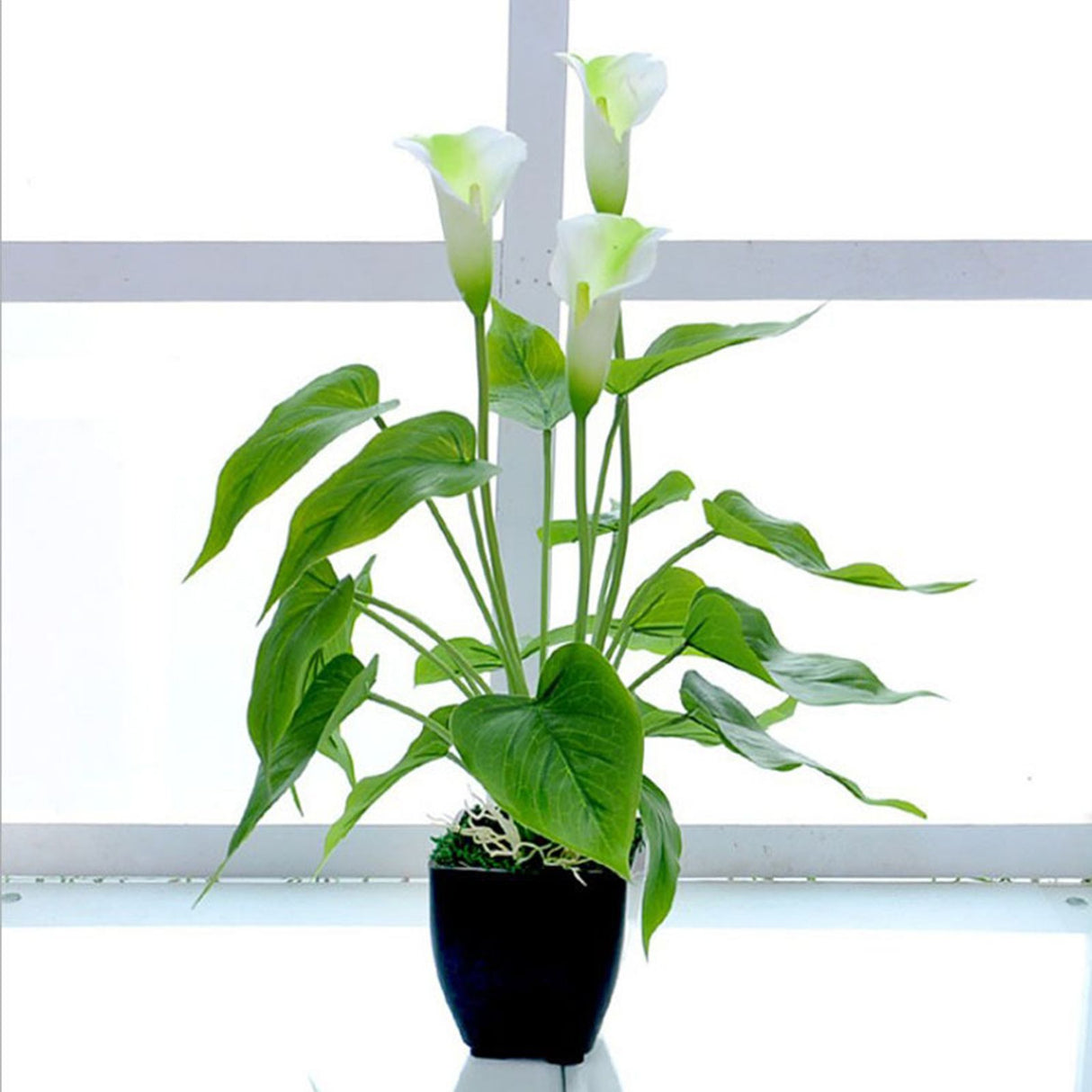 Artificial Flower Living Room Decorative Flowers Plastic Flowers Simulation Potted Plant Ornaments Fake Flower