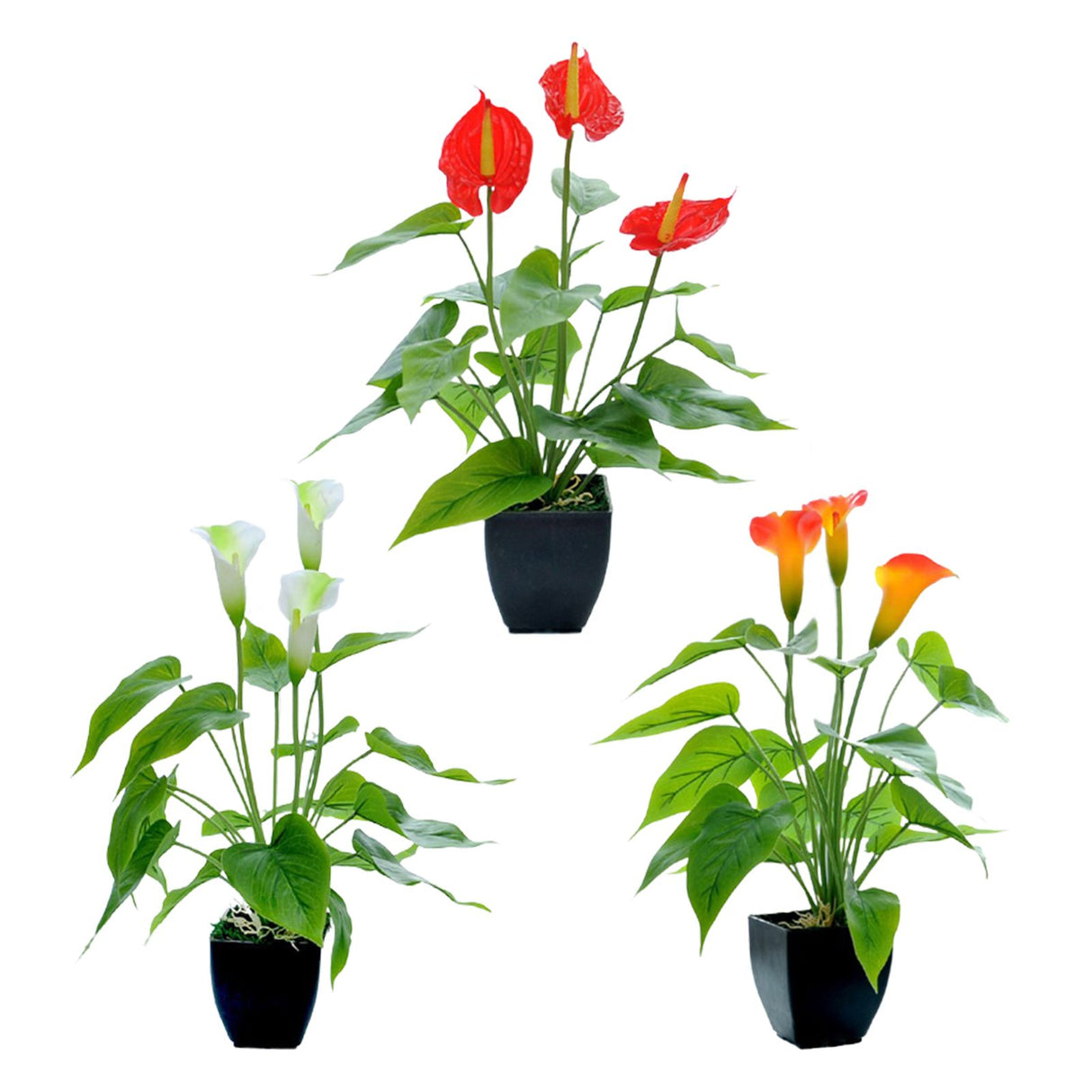 Artificial Flower Living Room Decorative Flowers Plastic Flowers Simulation Potted Plant Ornaments Fake Flower