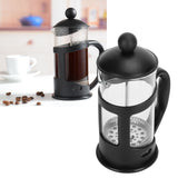 Coffee Tea Maker Kettle High Temperature Resistant Borosilicate Filter Teapot Hand Brewing Black350ml