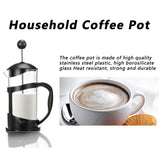 Coffee Tea Maker Kettle High Temperature Resistant Borosilicate Filter Teapot Hand Brewing Black350ml