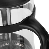 Coffee Tea Maker Kettle High Temperature Resistant Borosilicate Filter Teapot Hand Brewing Black600ml