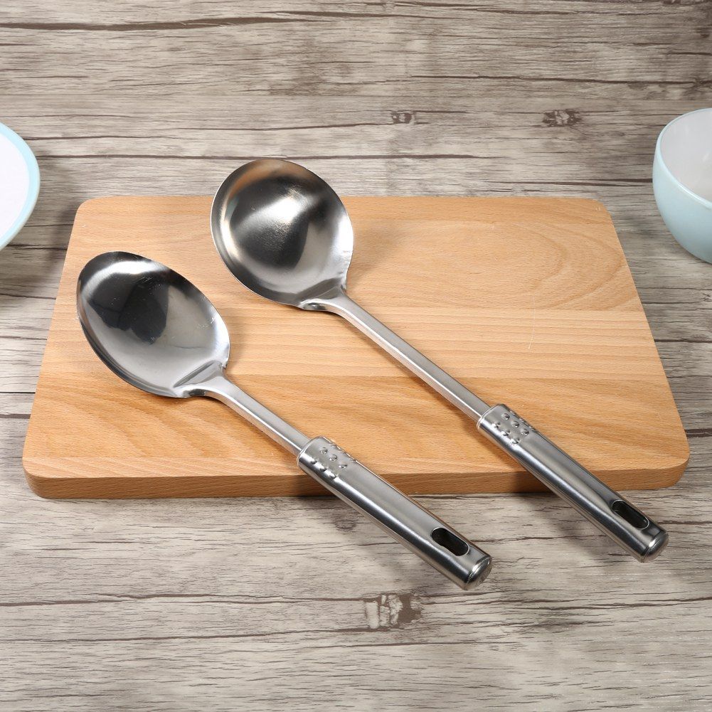 5Pcs Multi functional Kitchen Utensil Set Stainless Steel Spoons Shovel Spatula Cooking Tools