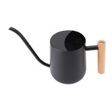 Stainless Steel Watering Can Modern Nordic Style Long Spout Water Can for Succulent Bonsai Garden Flower 1L Capacity Black