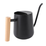 Stainless Steel Watering Can Modern Nordic Style Long Spout Water Can for Succulent Bonsai Garden Flower 1L Capacity Black