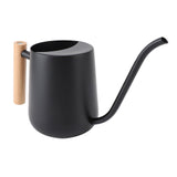 Stainless Steel Watering Can Modern Nordic Style Long Spout Water Can for Succulent Bonsai Garden Flower 1L Capacity Black