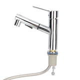 G1/2 Pull Out Sink Faucet Hot Cold Bathroom Sink Faucet Copper Alloy Rust Proof Water Tap for Basin Toilet