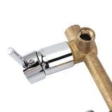 Wall Basin Faucet Single Handle Hot Cold Spout Full Copper Wall Mounted Sink Mixer Tap for Home Hotel Bathroom