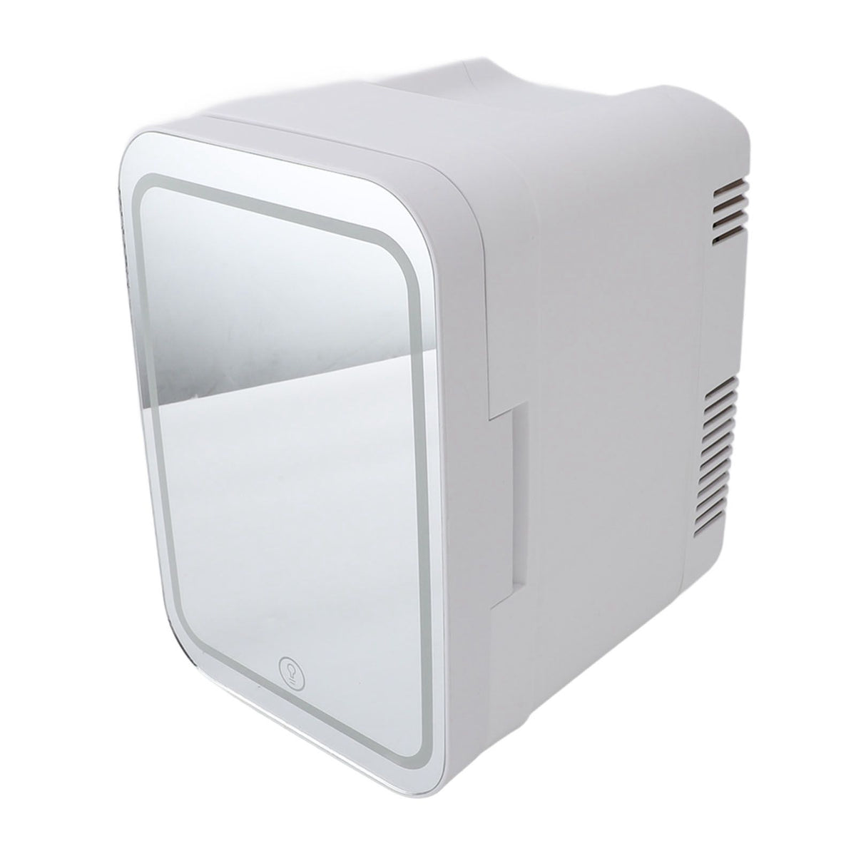 Portable Mirrored Beauty Fridge With Lighting 4L Mini Refrigerator Skin Care Makeup Storage with Mirror Light For Home Car US Plug 110V