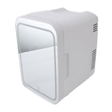 Portable Mirrored Beauty Fridge With Lighting 4L Mini Refrigerator Skin Care Makeup Storage with Mirror Light For Home Car US Plug 110V