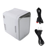 Portable Mirrored Beauty Fridge With Lighting 4L Mini Refrigerator Skin Care Makeup Storage with Mirror Light For Home Car US Plug 110V