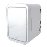 Portable Mirrored Beauty Fridge With Lighting 4L Mini Refrigerator Skin Care Makeup Storage with Mirror Light For Home Car US Plug 110V