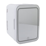 Portable Mirrored Beauty Fridge With Lighting 4L Mini Refrigerator Skin Care Makeup Storage with Mirror Light For Home Car EU Plug 220V