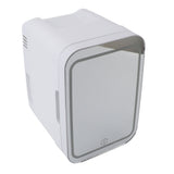 Portable Mirrored Beauty Fridge With Lighting 4L Mini Refrigerator Skin Care Makeup Storage with Mirror Light For Home Car EU Plug 220V