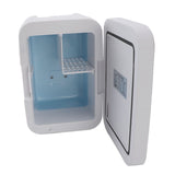 Portable Mirrored Beauty Fridge With Lighting 4L Mini Refrigerator Skin Care Makeup Storage with Mirror Light For Home Car EU Plug 220V