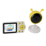 Baby Monitoring Camera WiFi 2.8 Inch Color Screen Night Vision 2 Way Talk Indoor Temperature Detection Smart Pet Camera for Home Security Yellow