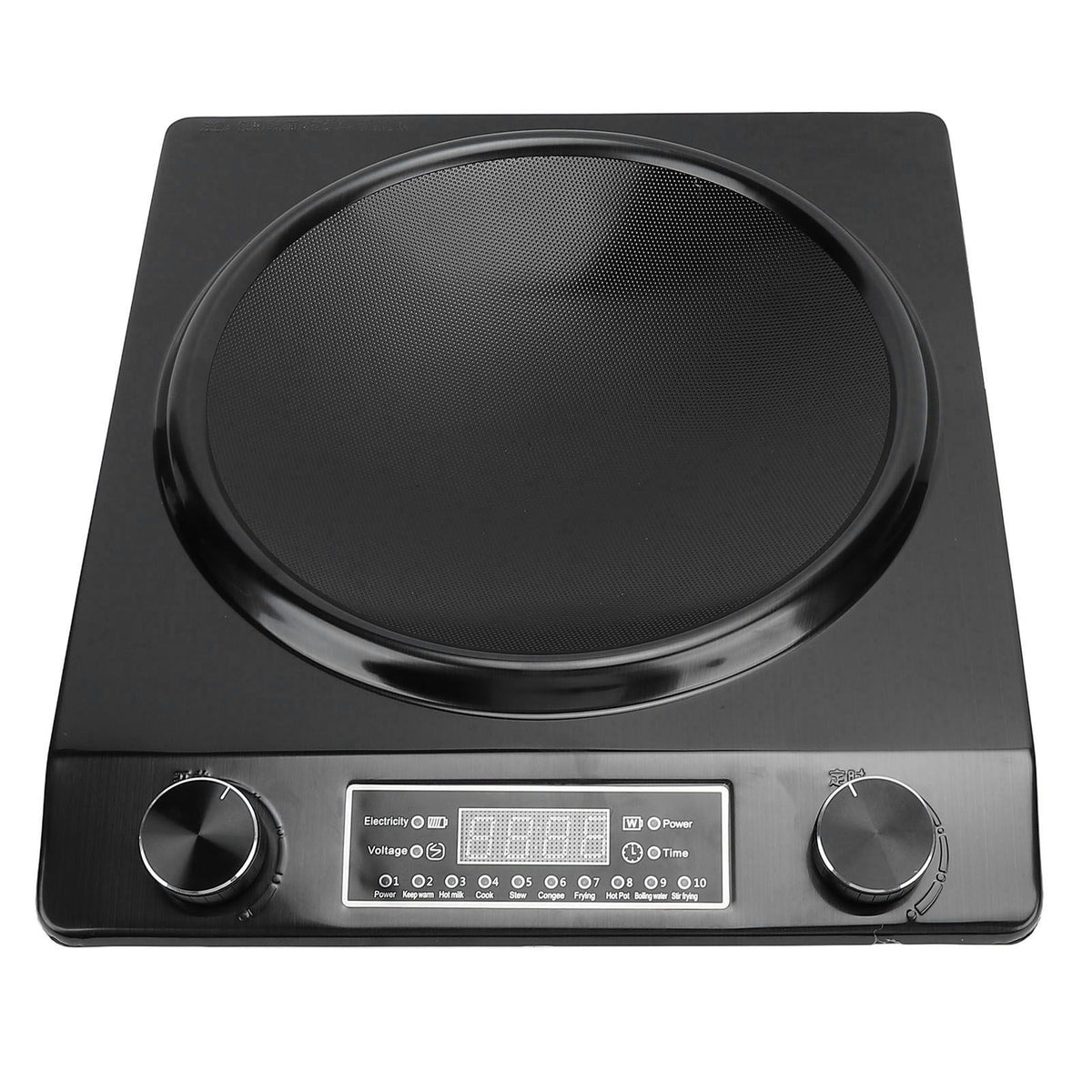 3500W Portable Induction Cooktop Aluminum ABS Countertop Induction Cooker Hot Plate with Smart Touch Panel for Home Kitchen US Plug 110V