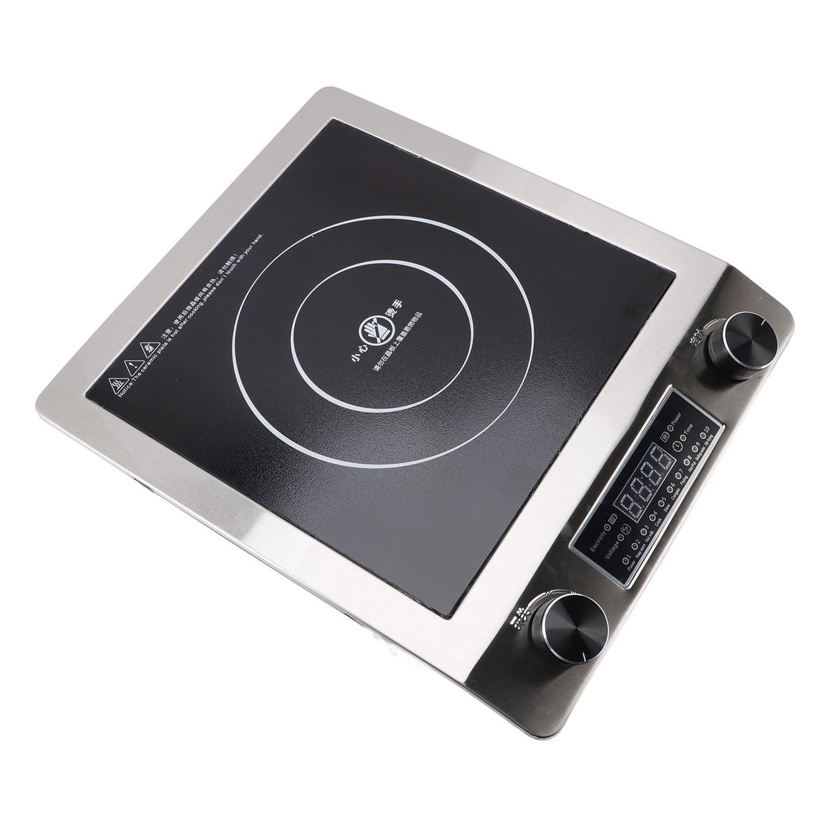 Induction Cooktop 3500W Fast Heating Easy to Clean Portable Touch Panel Multiple Safety Preventions Induction Hot Plate for Cooking EU Plug 220V