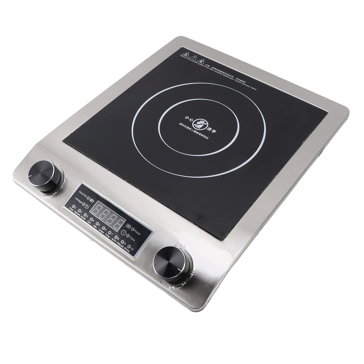 Induction Cooktop 3500W Fast Heating Easy to Clean Portable Touch Panel Multiple Safety Preventions Induction Hot Plate for Cooking EU Plug 220V