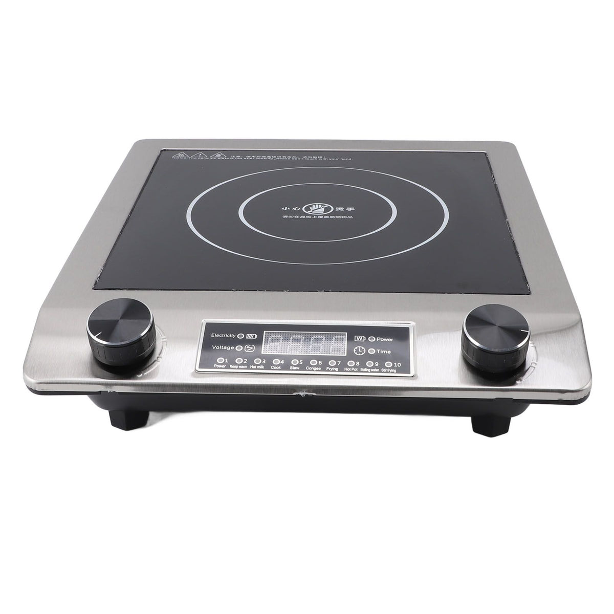 Induction Cooktop 3500W Fast Heating Easy to Clean Portable Touch Panel Multiple Safety Preventions Induction Hot Plate for Cooking UK Plug 220V