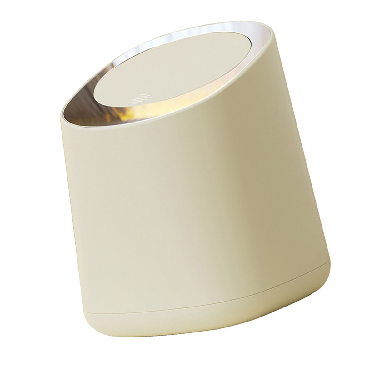 Desk Trash Can Large Capacity Modern Table Waste Bin with Press Opening Lid for Living Room Car Office
