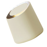 Desk Trash Can Large Capacity Modern Table Waste Bin with Press Opening Lid for Living Room Car Office