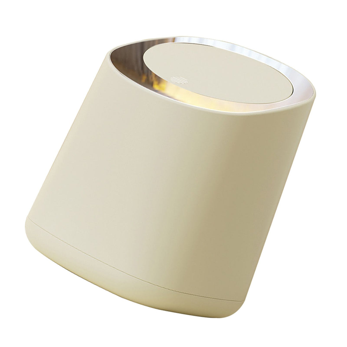 Desk Trash Can Large Capacity Modern Table Waste Bin with Press Opening Lid for Living Room Car Office