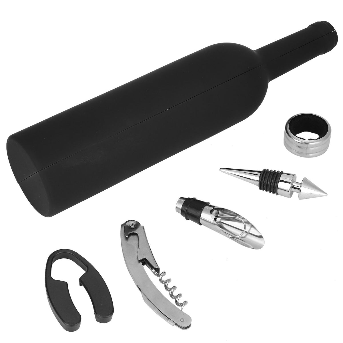 5Pcs/Set Wine Opener Accessories Gift Tools Set Corkscrew Opener Wine Bottle Opening Kit Party Gifts