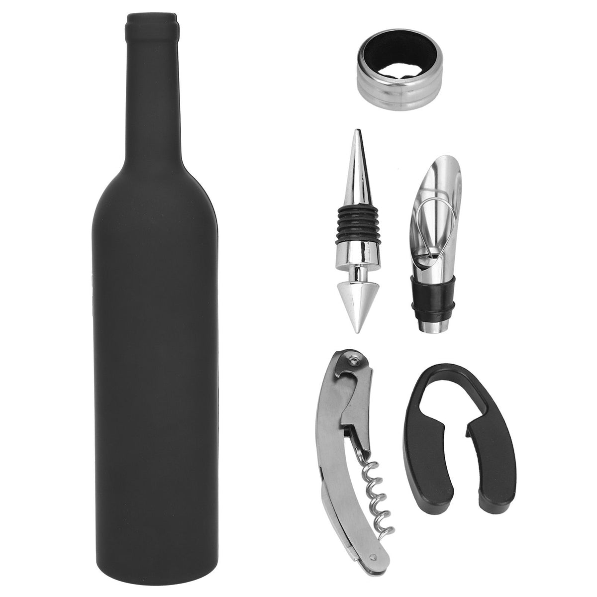 5Pcs/Set Wine Opener Accessories Gift Tools Set Corkscrew Opener Wine Bottle Opening Kit Party Gifts
